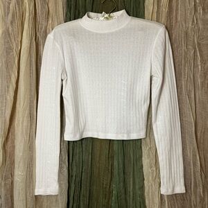 Hippie Rose Long Sleeve Crop top (Size M)